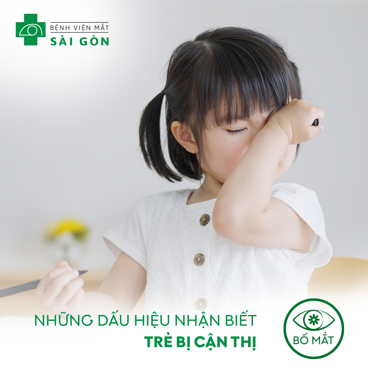 NHỮNG DẤU HIỆU NHẬN BIẾT TRẺ BỊ CẬN THỊ