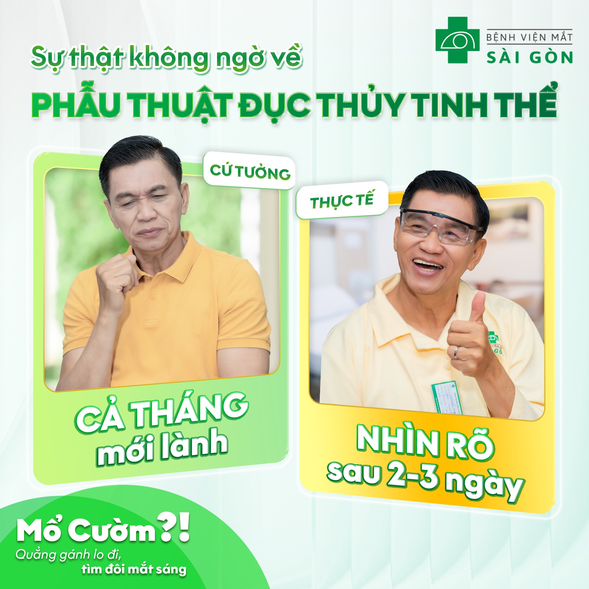 SỰ THẬT KHÔNG NGỜ VỀ PHẪU THUẬT ĐỤC THUỶ TINH THỂ